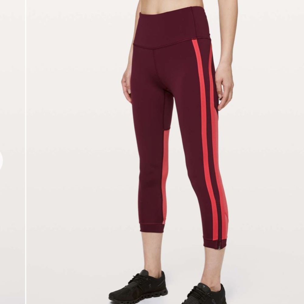 Lululemon Zip the Line crop legging 23 inch